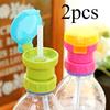 Portable Splashproof Straw Bottle Cap - Beverage Bottle Adaptor Straw Cap - Leakproof & Reusable - for Outdoor, Work, School - Suitable for All Ages