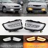 Car Led Daytime Running Fog Light Drl W/ Turn Signal For Mitsubishi Lancer 05-06