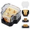 2 Way Car Power Distributor Block Car Audio Power Wire Splitter 0/2/4 Gauge In 4/6/8 Gauge Out Distributor Connecting Block