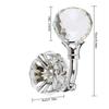 2pcs Curtain Holdbacks Wall Mounted Drapery Tiebacks Metal Crystal Curtain Hanging Hook Decorative for Bedroom Livingroom