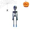 1/6Pcs Poseable Skeleton Refrigerator Magnet Halloween 3D Movable Joints Skeleton Articulated Skeleton Magnetic Fridge Decoration Ornament