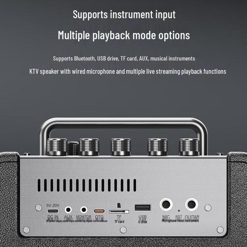 Портативная караоке-колонка Bluetooth W-King T6S