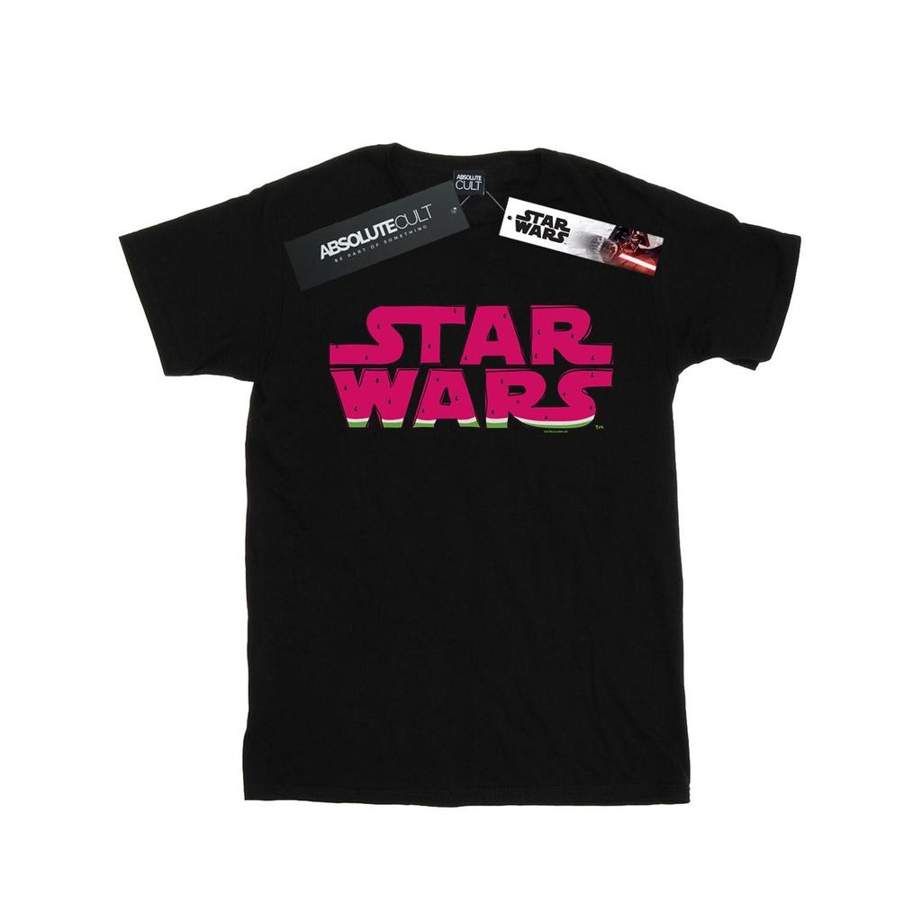 Star Wars Womens/Ladies Watermelon Logo Cotton Boyfriend T-Shirt