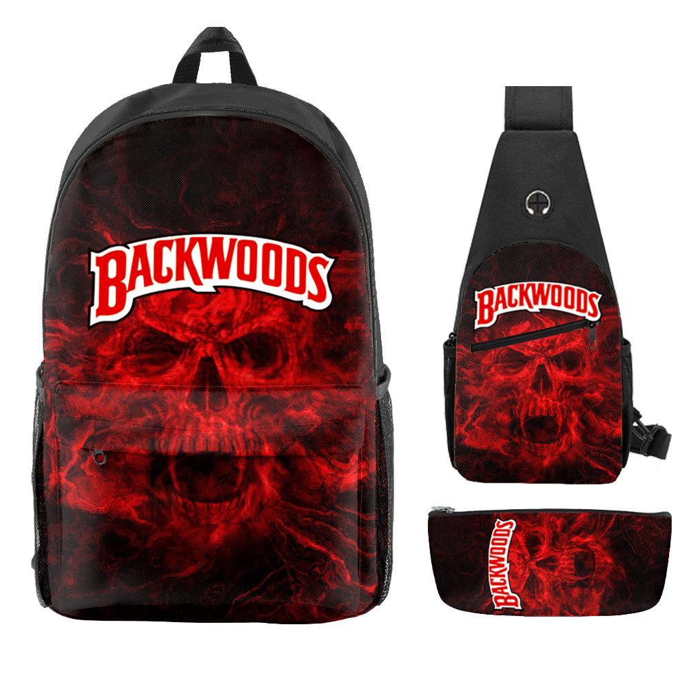 Школьный рюкзак для ученика Backwoods Рюкзак Сумка через плечо Школьная сумка Рюкзак большой емкости Водонепроницаемый рюкзак