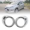 Front Fog Lights Covers Left &Right Chrome for Fiesta 2009-2012 Bumper Bezels Auto Parts