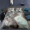 Роскошный черный мраморный пододеяльник, комплект постельного белья с 3D-цифровой печатью, модный мраморный чехол, дизайн постельного белья, комплект постельного белья