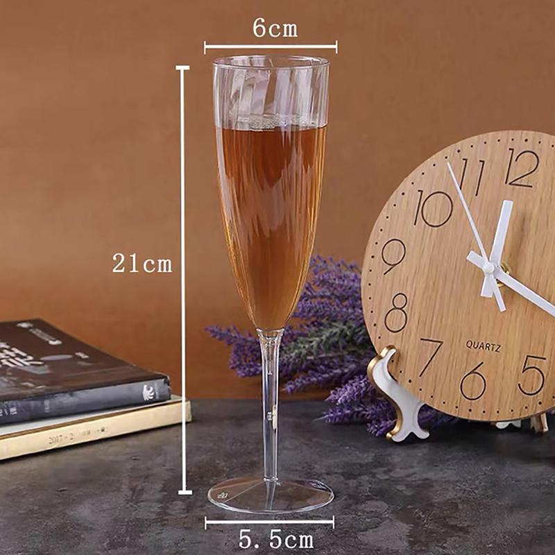 1 шт., прозрачное пластиковое стекло для шампанского, стекло для виски, небьющиеся многоразовые чашки для напитков для свадебной вечеринки, бара, домашнего бокала для вина