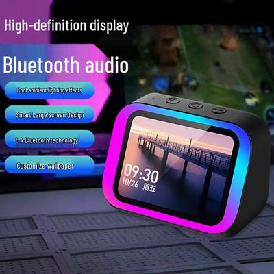 TF26PRO Умная Bluetooth-колонка с дисплеем и часами - Портативная, Высококачественный звук