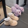 Новые осенне-зимние плюшевые теплые сноубутсы для девочек, повседневная спортивная обувь для мальчиков