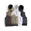 Унисекс двусторонний хлопковый жилет с капюшоном Color Block - Корейский стиль для осени/зимы (1137)