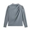 Elegant Long Sleeve Womens Shirts Fashion Chiffon Blouse Women Autumn Bottoming Woman Tops Female Clothing 30128