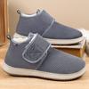 Cotton Shoes, Men's Boots, Velcro Warm Shoes, Men's Fleece and Thickened Short Boots, Cotton Boots, Comfortable Shoes