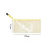 Waterproof Pen Bag PVC File Bag Multipurpose Mesh Zipper Pouch  Students