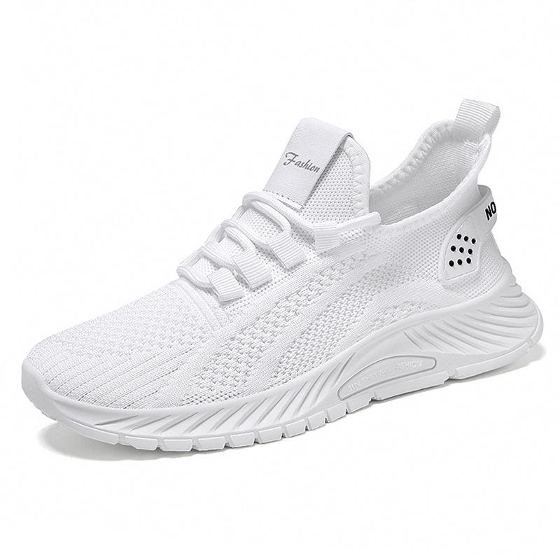 Женские модные легкие кроссовки Flyknit - Дышащие, повседневные, доступны большие размеры