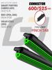 24"+21" Pinch Tab Frameless Wipers, Quiet 11-Layer Blades for Smart Fortwo Cabrio 451, Volvo S60, Volvo V70 2