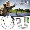 2 шт., цепь сигнализации поклевки для ловли карпа, портативный легкий индикатор поклевки для рыбы, подвеска для оповещения о поклевке для пресноводной соленой воды, аксессуары для рыбалки на открытом воздухе