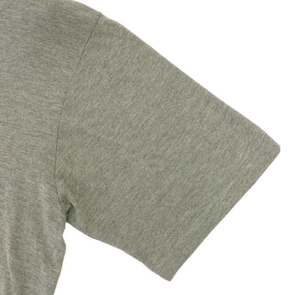 SOFFE ARMY Print Pattern Short Sleeve T-shirt M Gray Back Print Men's Used