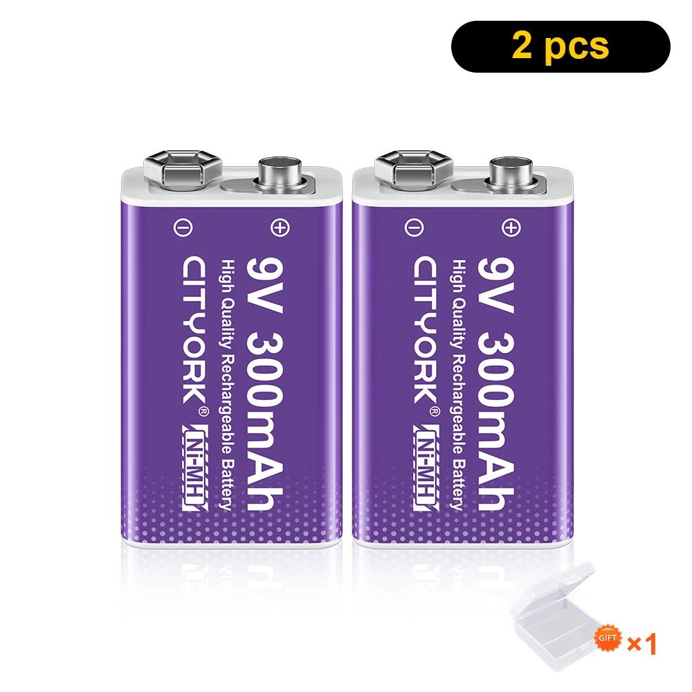 Cityork 9 В NIMH аккумуляторная батарея 6F22 9 В NI-MH батареи 9 В для датчиков дыма игрушки беспроводные камеры металлоискатель