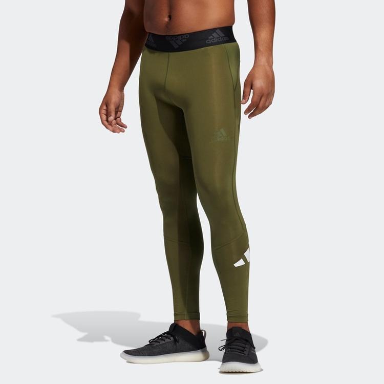 adidas Tf 3-Bar Lt с логотипом для тренировок, спортивные вязаные брюки для фитнеса, мужские штаны, зеленые GL8916