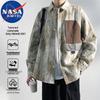 Мужская повседневная рубашка с длинным рукавом NASA MARVEL