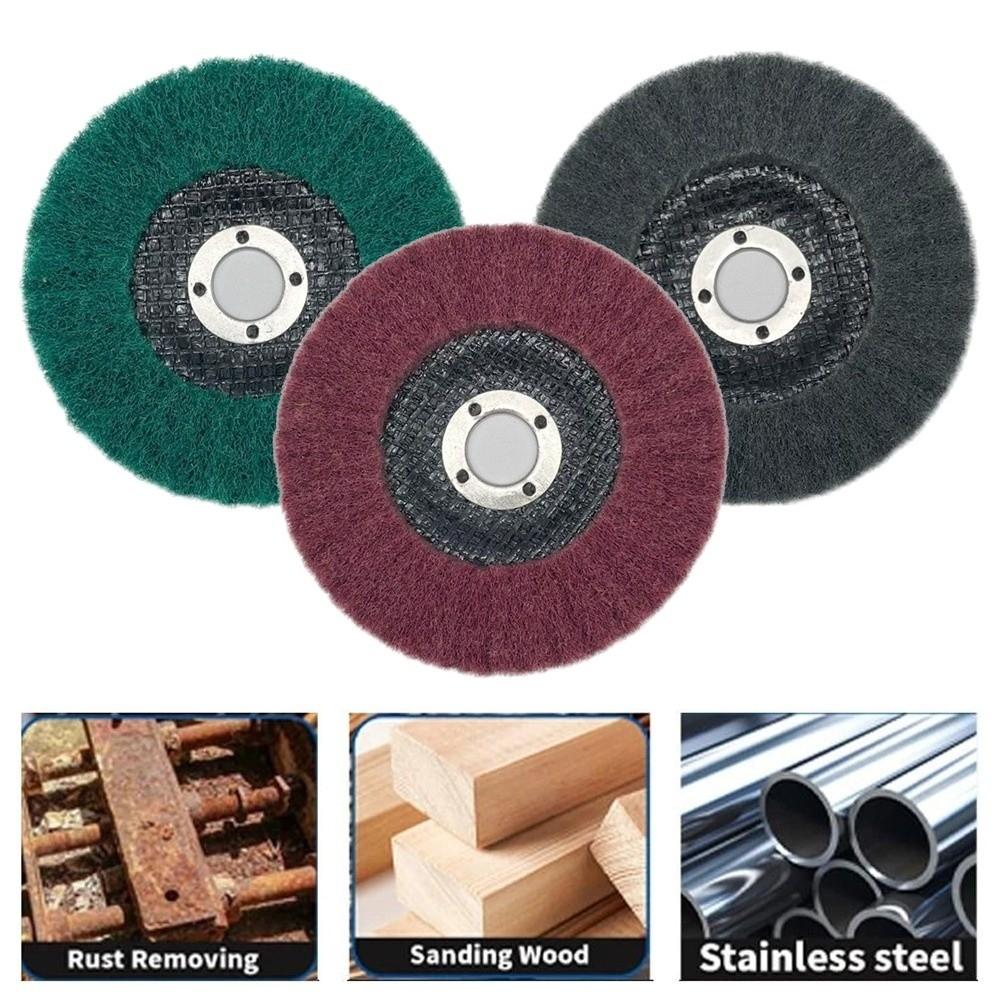4.5" 115mm Non-Woven Grinding Wheel Nylon Fiber Abrasive Buffing Grinding Disc  Polishing