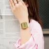 Casio Мужские кварцевые часы с будильником, водостойкие, из смолы A168XESG-9A