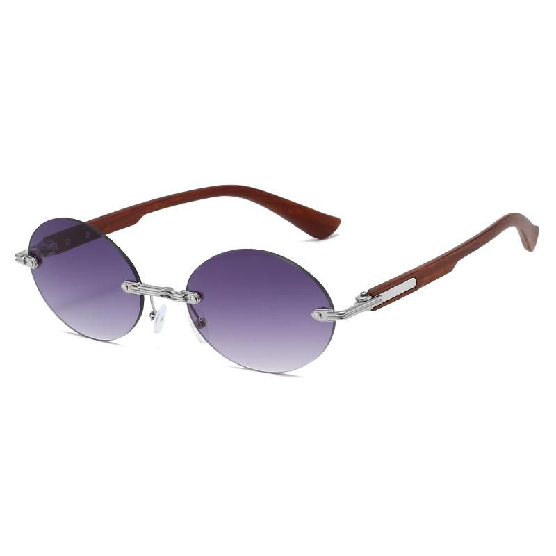 Поляризованные Безободковые Винтажные Тренд Овальные Солнцезащитные Очки Женские Мужские Изысканные Роскошные Солнцезащитные Очки Для Вождения Рыбалки Мужские Женские Очки