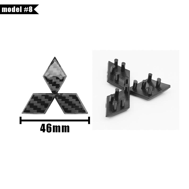 1PCS 46mm For Mitsubishi ASX Ralliart Lancer Cordia Pajero Outlander Eclipse L200 Car Steering Wheel Center Sticker Emblem Badge