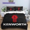 Постельное белье с рисунком Kenworth Декор для дома Подарок на день рождения (1 пододеяльник + 2 наволочки, без наполнителя)