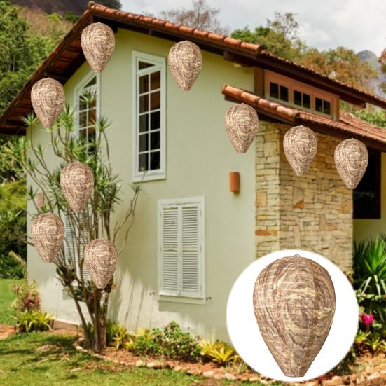 Осиный фонарь, реалистичный, безвредный, экологически чистый, простая установка, Осиное гнездо, приманка, водонепроницаемый, реалистичный репеллент от ос, садовые принадлежности