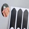 French Tip Nail Art Stickers - Crescent & V-Shaped Black Gel
