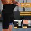 Мужские шорты для пота и сауны, термолеггинсы, шорты для контроля живота, тренажер для талии, корректирующее белье для похудения, тренировки, фитнес, спортивный формирователь тела