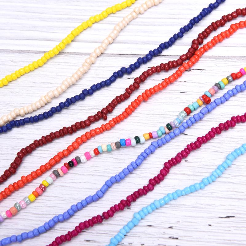 Богемные радужные бусины ручной работы, колье-колье, ожерелье ярких цветов, женские ювелирные изделия