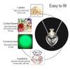 Transparent Openable Necklace Water Drop Mini Bottles Necklace Glaze Vial Pendant  Keepsake