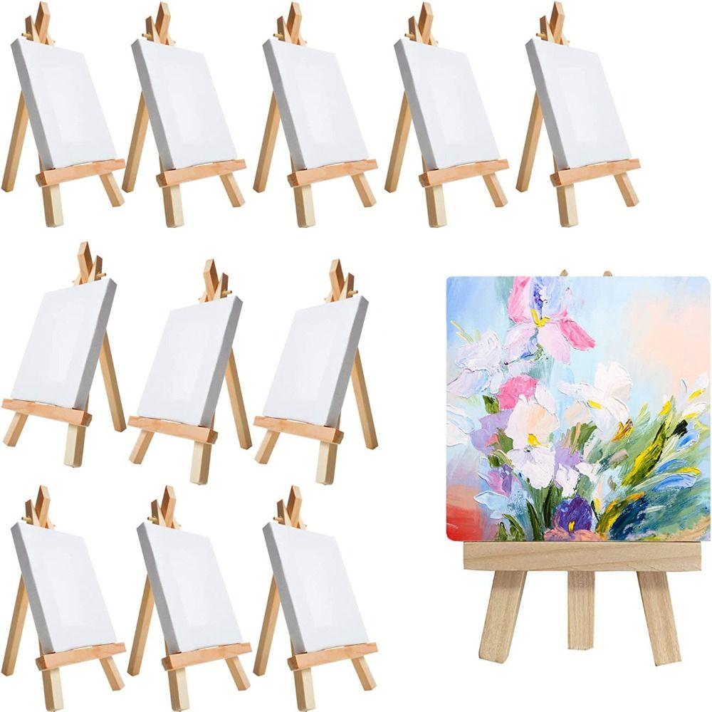 Blank Canvas with Quality Easel Acrylic Painting Canvas Art Painting Supplies Practicing Canvas
