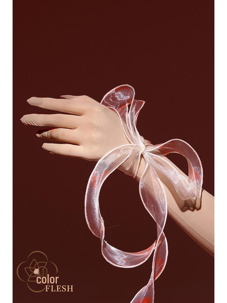 Конфиденциальные Черные Глянцевые Шелковые Авиационные Перчатки - Унисекс, Бесшовные, Пятипалые, Шелковистые