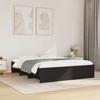 VidaXL Black Bed Frames 160x200 Cm Engineered Wood, Bedroom Furniture, Double Bed, Slatted Base, Bed, Bed Frame 3295640