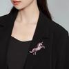 Horse Brooch Fairy Tale Style Flower Heart Decoration Pin Coats Sweaters Bags Badge Fashion Accessories