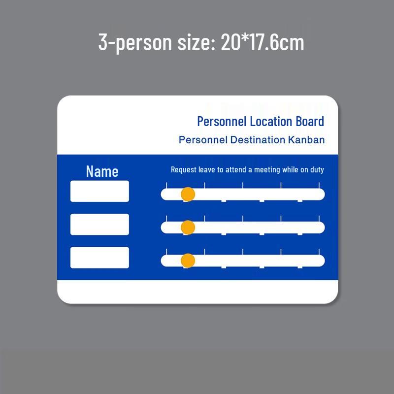 Longchan Office Employee Status Sign