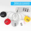 Zinc Alloy Luggage Locks 3-Digit Combination Lock Travel Suitcase Padlock Door Travel Bag Backpacks Tool Box Password Locks