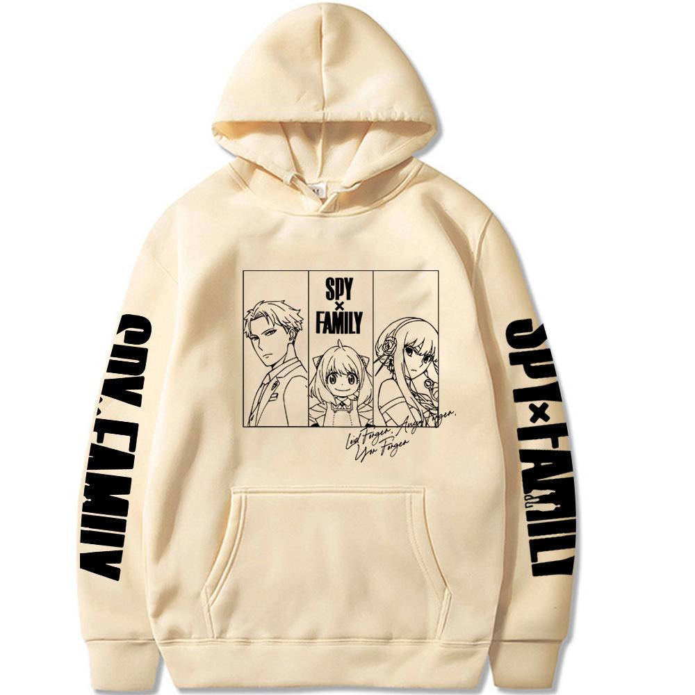 SPY×FAMILY Anime Hoodies Manga Graphic Cartoon Printed Men Women Sweatshirts Long Sleeves Loose Casual Pullovers Hooded Streetwear Couples Clothing