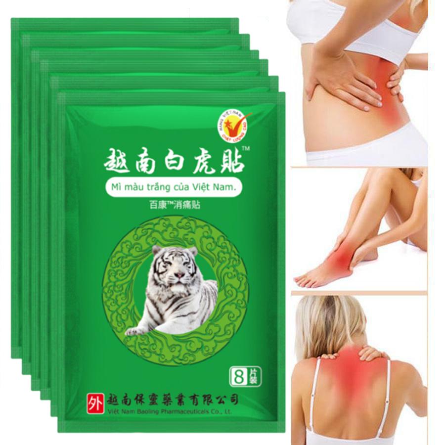 8/16/24/32/40/48 шт. вьетнамский тигровый обезболивающий пластырь для плеч, шеи, спины, коленного сустава, облегчение боли в мышцах, здравоохранение