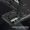 For Samsung Galaxy A36 5G Case Compatible with MagSafe Metal Lens Frame Kickstand PC+TPU Mobile Cover