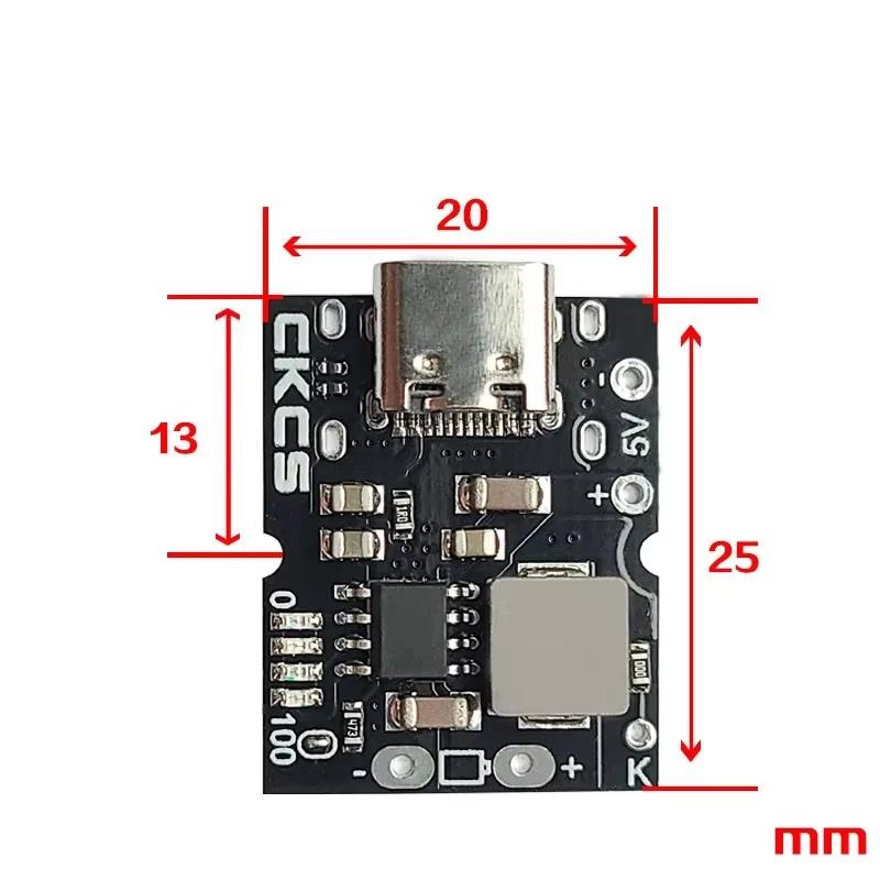 1 Комплект Плата Защиты Зарядки Тип-C Usb 5V 2A Модуль Заряда Разряда Повышающий Преобразователь Питание 4.2V 4.35V Литиевая Батарея 18650
