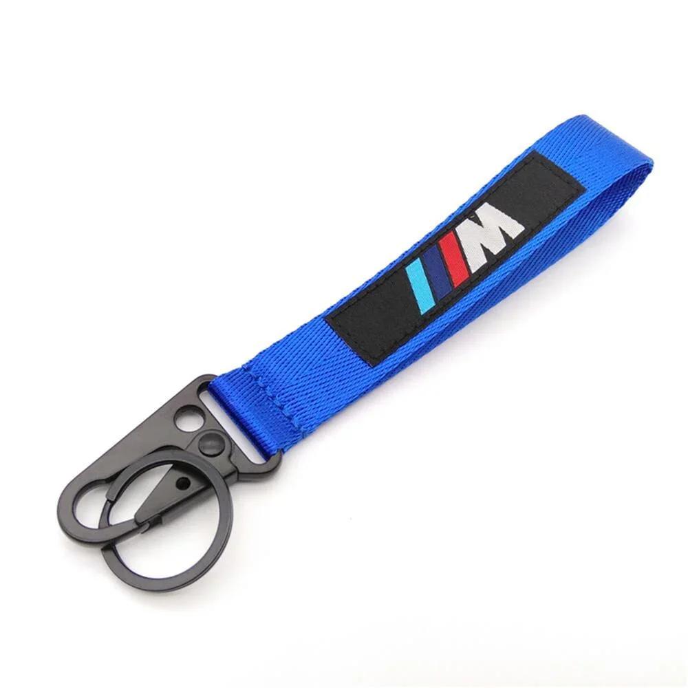 BAGF7 Car Sticker Hot 2025 M Car Emblem Keychain Rings Nylon Lanyard Pendant Keyring Decoration Gifts For BMW E39 F30 F20 E60 E90 E46