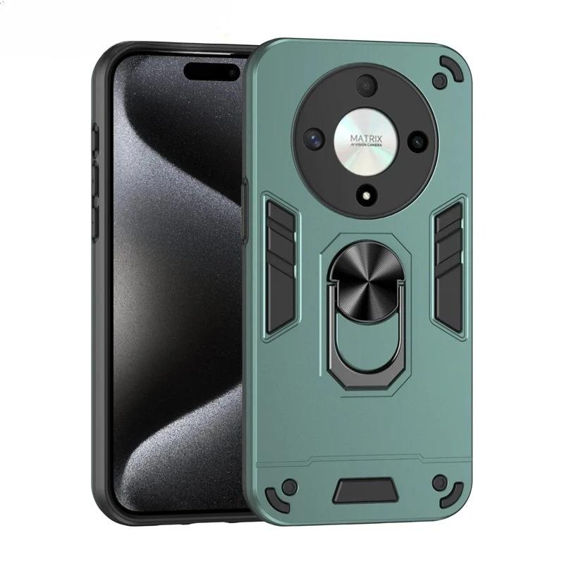 Чехол военного класса для Honor Magic8 Lite Magic 8 Pro X9d 5G Защитная крышка Ударопрочный держатель-кольцо Fundas Coque