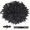 200Pcs Irrigation Tubing Connectors Barbed Straight Coupler for 1/4 Inch Drip Hose