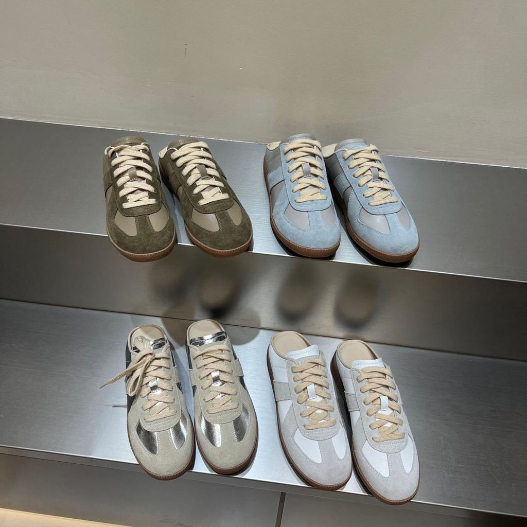 Женские тренировочные туфли на шнуровке, женские туфли на платформе с полупяткой, повседневные туфли, весна-лето 2025, новая универсальная корейская версия, матовая цветовая гамма, женские