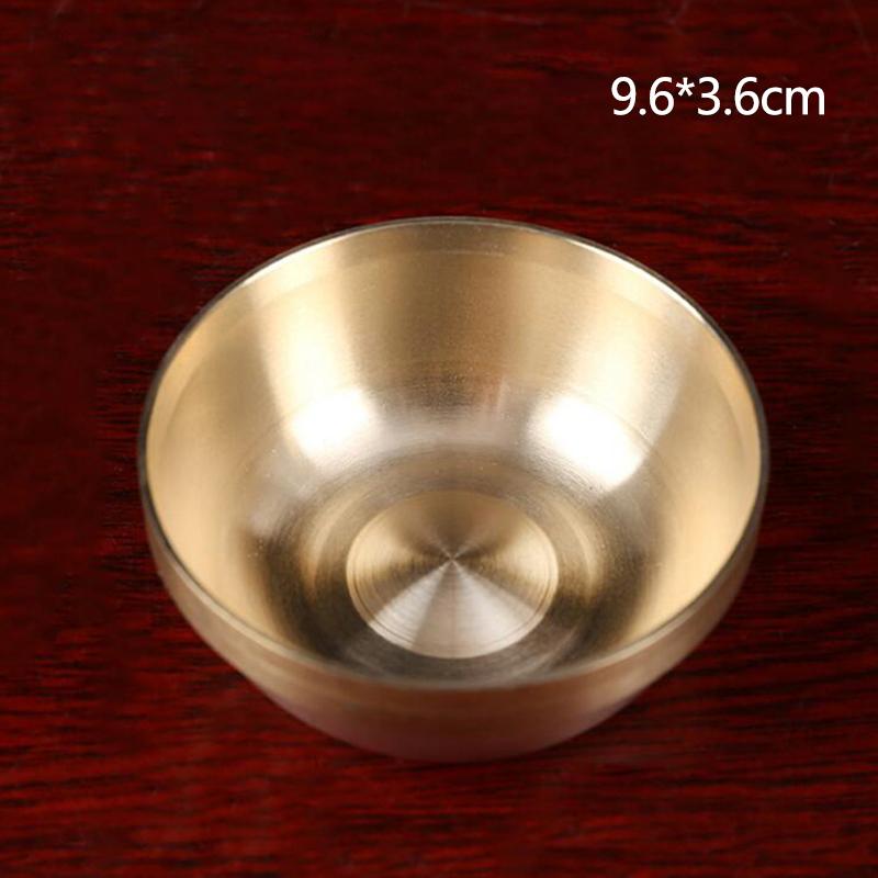 Медная тибетская чаша Ученики Будды для подношения воды Медитация Мини латунная чаша