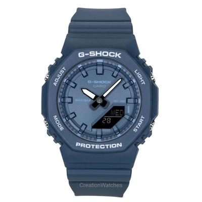 G-Shock Аналогово-цифровые Часы Женские Синий Циферблат Кварцевые Ремешок из Био-смолы GMA-P2100BA-2A 200M